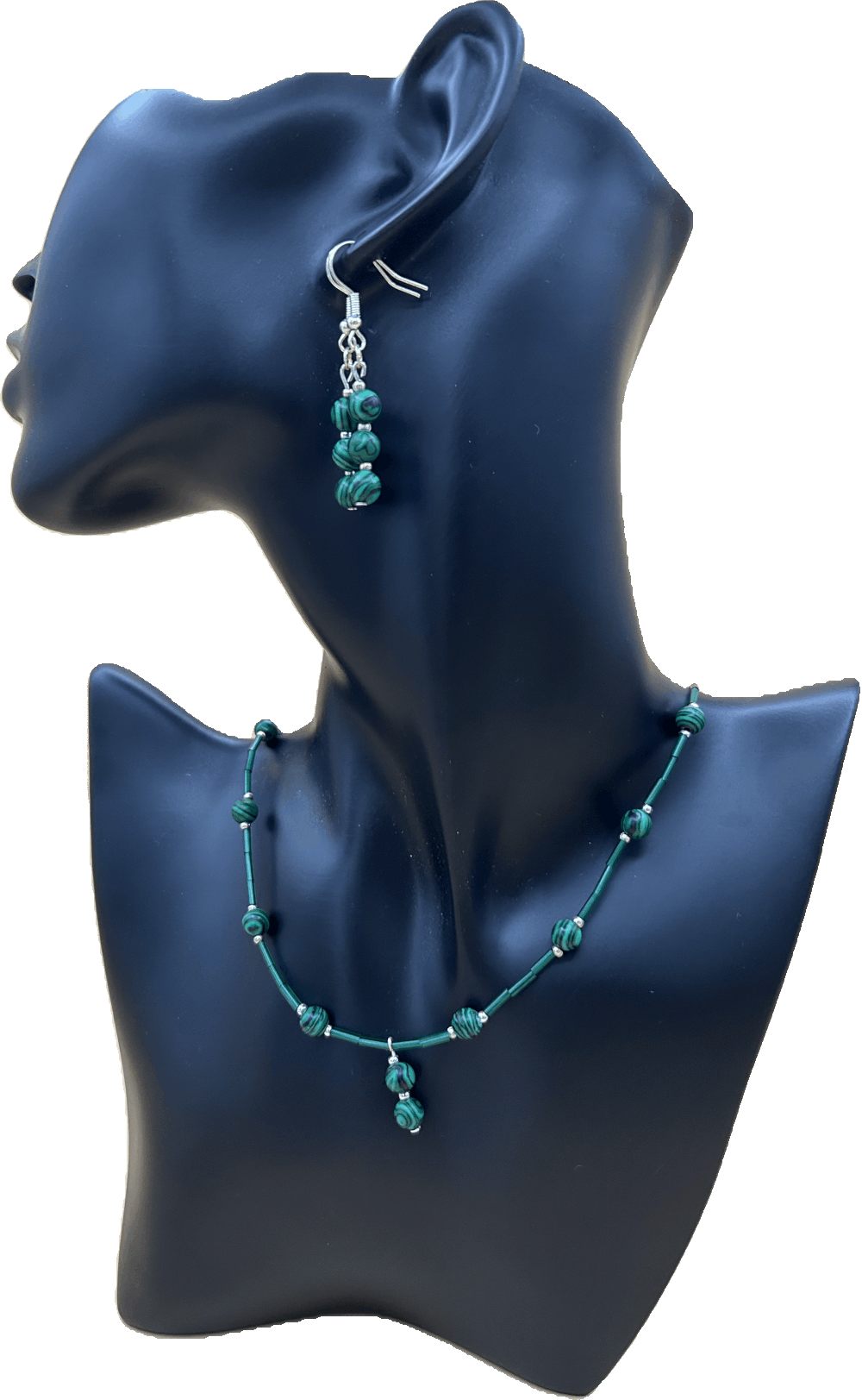 Schmuckset Malachit